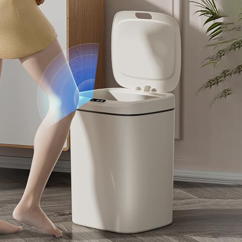 Cubo de basura inteligente con sensor para baño de gran capacidad con tapa 3