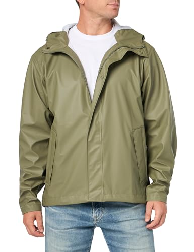 Image of Helly-Hansen mens Moss Hooded Waterproof Windproof Raincoat Jacket