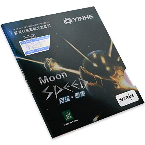 Yinhe Moon Speed Table Tennis Rubber, Max Tense Technologe, Explosive Speed, High Spin & Control, for Professional Players (Black)-image-9