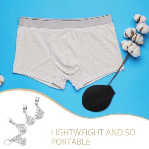 6pcs Men's Panty Spacers Swim Trunks Pad Removable Make up Sponges Bulge Pad Padded Fake Bulge Men Bulge Crotch Man Padding Cup Coasters Swimming Trunks Cup Black Sponge Material3