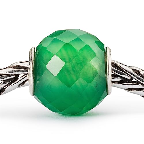 TROLLBEADS Round Green Onyx Facet Bead2