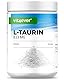 Taurin Pulver - 1000g (1kg) - Optimale Löslichkeit - Vegan - 99% Reinheit - Laborgeprüfte Premium Qualität - L-Taurin Aminosäure