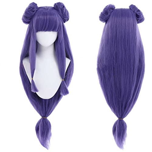 REYHS Anime Cosplay Wig,Ranma 1/2 Shampoo Wig,Purple Long Wig,with Free Wig Cap,for Christmas Carnival Party Halloween Cosplay Wig