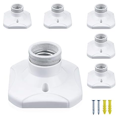 Klarlight E27 Wall Socket Lamp Holder Pack Cover