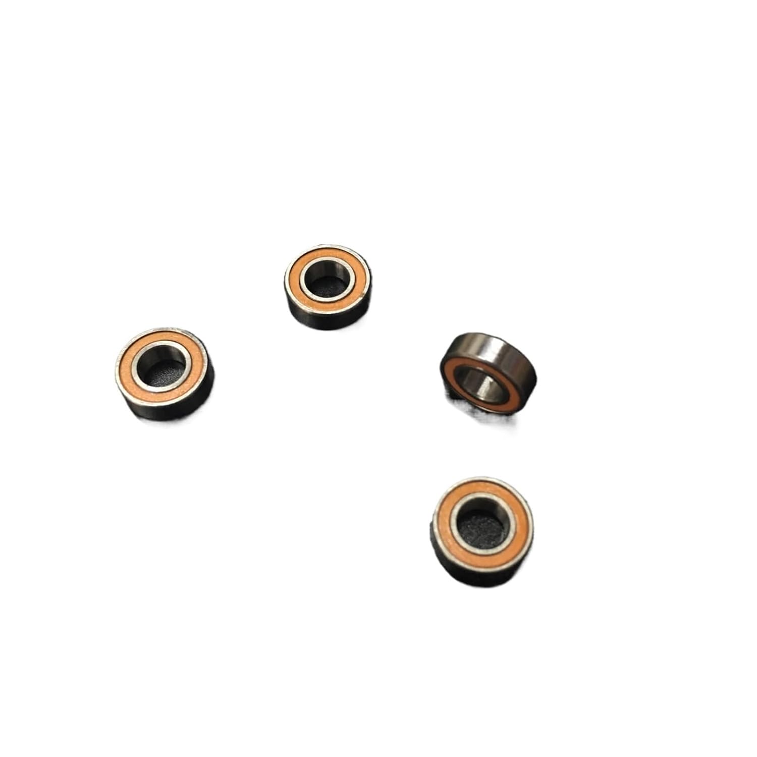 10pcs MR126RS Bearing 6x12x4mm ABEC-3 RC Car Truck MR126 RS 2RS Ball Bearing MR126-2RS Orange/Blue Seal(Orange)
