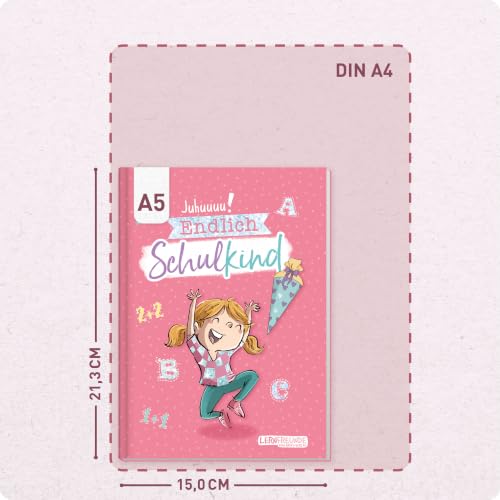 Endlich Schulkind Einschulungsalbum A5, Geschenk zur Einschulung "Rosa" – Ansicht 3