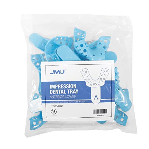 Image of JMU Dental Impression Trays, 10 Anterior Lower, Autoclavable, 120 Pcs
