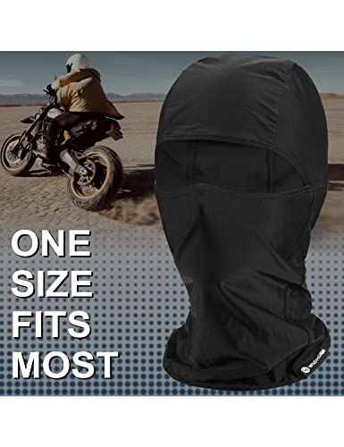 Little Donkey Andy Balaclava Face Mask Uv Protection For Men Women Sun Hood Ski Motorcycle Running Riding Black 3 Pieces #TOP4