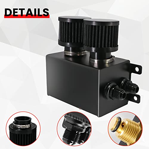 image for BOMLING 1.2L Universal Alumium AN10 Twin Baffle Dual Filter Engine Oil
