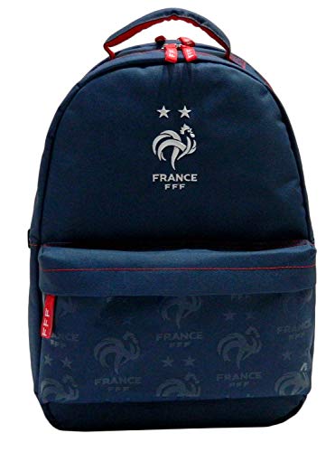 Sac à dos Equipe de France FFF bleu de 43x30x14 cm pour la rentrée scolaire des jeunes supporters