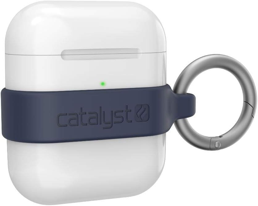 Minimalist case for AirPods 1 & 2 Extra Grippy High Gloss Surface Finish, Ultra Light Weight, Slim Design, Compatible with Wireless Charging (Midnight Blue)