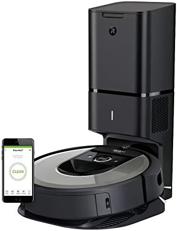 iRobot Roomba i6+ (6550) Robot Vacuum with Automatic Dirt Disposal-Empties Itself for up to 60 Days, Wi-Fi Connected, Works with Alexa, Carpets, + Smart Mapping Upgrade – Clean & Schedule by Room