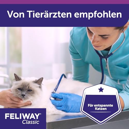 FELIWAY Classic Transport Spray für Katzen | Stressfreie Reise & Transport | sorgt für Entspannung bei punktueller Anwendung gegen Kratz- & Harnmarkieren | 60 ml