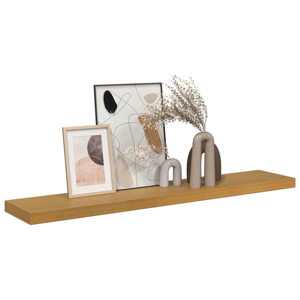 Wandregal Beige 120 x 23,5 cm Schweberegal Holzwerkstoff