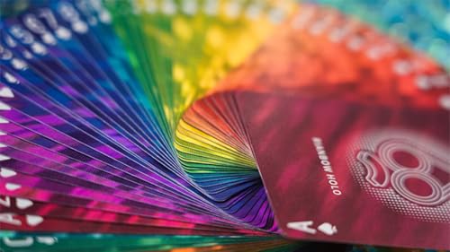 Murphy's Magic Supplies Inc Rainbow Holo Naipes miniatura 5