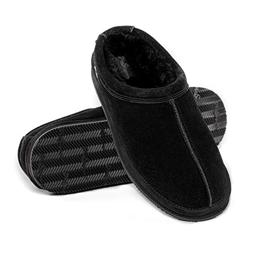 Myslipper Men's Size 12 Black Slip-On Slippers By:mypillow #TOP3