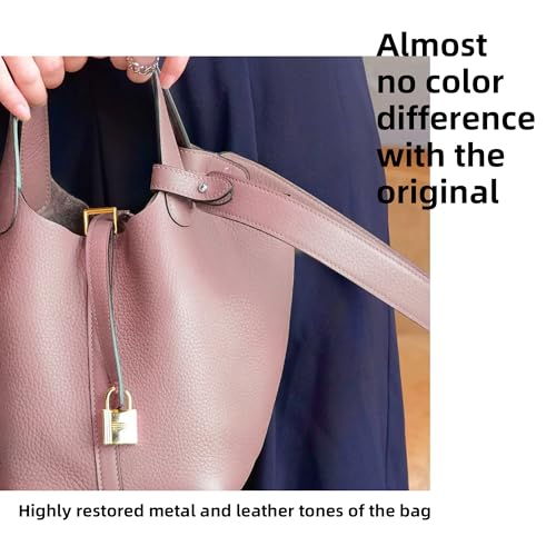 Image of DGAZ TC leather shoulder strap for Hermes Picotin /Lindy /Evelyne, replaceable crossbody bags strap, handmade