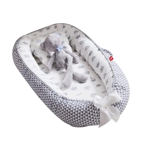 Beauenty Baby NestBaby Lounger Foldable Removable And Washable Cotton portable baby protection bed Toddlers Bionic Bed For Bedroom Perfect for Traveling Gifts for Newbornpink (E)