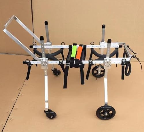 Silla de ruedas para perros lesionados con soporte completo ajustable
