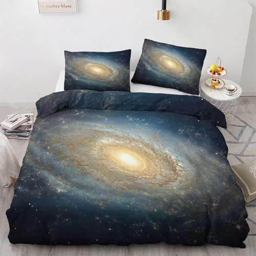 Housse de couette galaxie facile à border avec fermeture éclair - 2