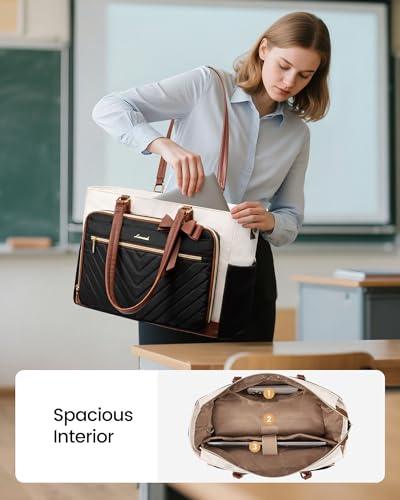 LOVEVOOK 2-in-1 Lunch & Laptop Tote