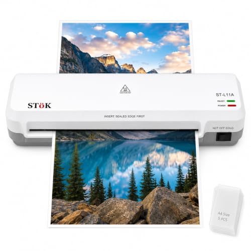 STöK L11A A4 Lamination Machine | 2 Roller System for a Professional Finish at Home, Office & School | Fits Upto 9 Inch Wide Pages (1 Year Warranty)