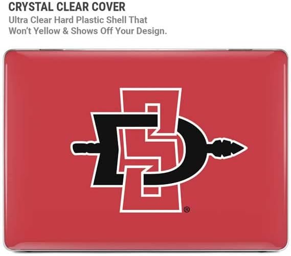 Skinit Case + Skin Compatible with MacBook Pro 16in (2019-20) - Officially Licensed Aztecs Red Logo Design