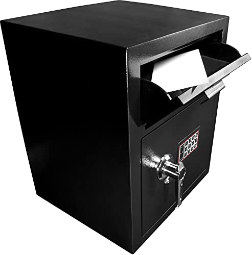 Barska Digital Depository Safe with Drop Slot – Solid Steel Lock Box for Cash, Mail & Valuables, Dual PIN Code Access, Anti-Pry Door, 2 Steel Bolts, Mounting Hardware – for Home & Office Security thumbnail 7