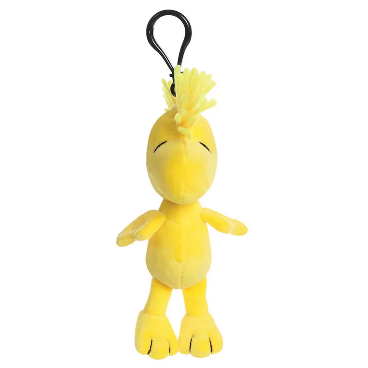 AURORA Peanuts Woodstock Key Clip 4.5 Inches - Children Keyring, Cute & Comfort Keychain, Stuffed Toy Keyrings & Keychains