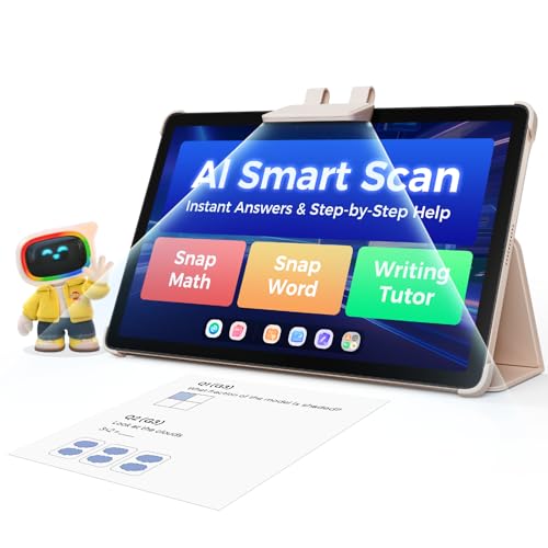 AI Kids Tablet with Scanner - 50000+ Content AI Tutor Learning Ta...