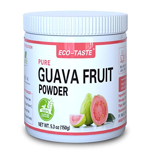 Pure Guava Fruit Powder, 5.3oz, 100% Pure, No Gmo, No Fillers, Vegan Friendly