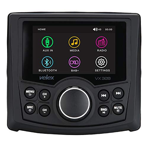 stereo marino, lettore audio video DAB + / FM/AM con Bluetooth Streaming, per yacht, barca, utv, ATV, Power sport, spa
