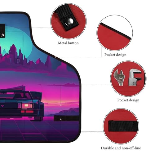Delantal de Trabajo Retrowave Pictures Unisex Ajustable miniatura 3