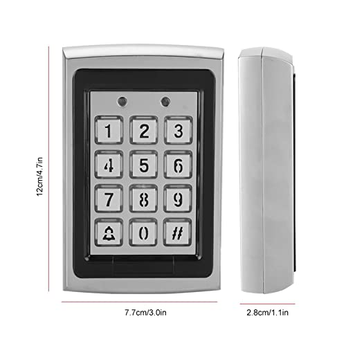 Leapiture Kontaktloser Türcontroller, Passwort-Zugangskontrollkartenleser Wiegand 26 Zugangscontroller Passwort-Zugangskontrolltastatur mit Hintergrundbeleuchtung