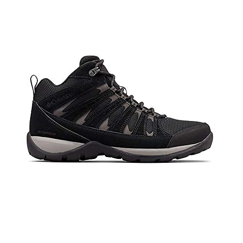 Columbia Redmond V2 MID WP, Men’s High Rise Hiking Boots, Black (Black, Dark Grey 010), 6.5 (40.5...