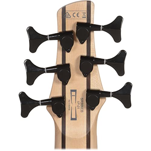 Ibanez Sr306Eb 6-String Electric Bass Guitar Weathered Black #TOP6