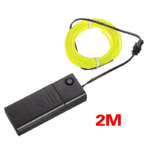 SODIAL(R) 2M Fluorescente Verde Flash flessibile