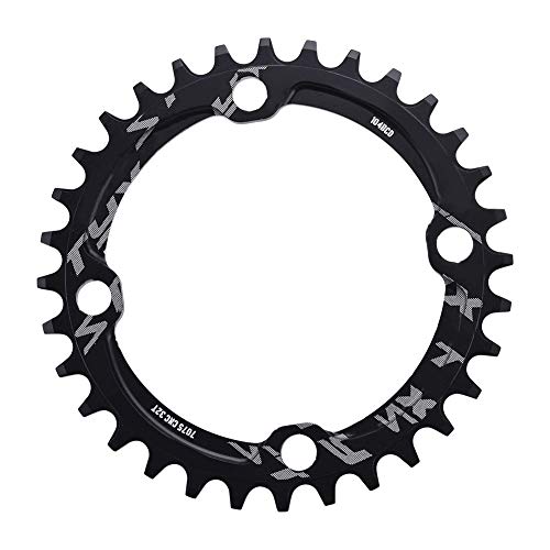 Round Oval Chainring 32/34/36/38T BCD Bicycle Sprocket, Narrow Wide Single Chain Ring Bike Mountain Steel Crank Repair Parts Tooth Aluminum Lightweight for Road Bikes BMX MTB Speed