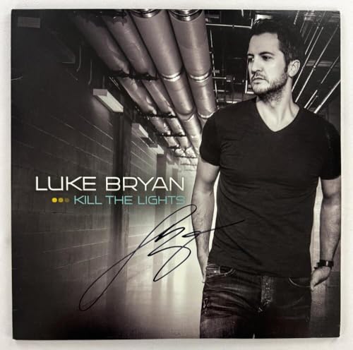 Luke Bryan Signed Autograph Album Vinyl Record LP - Kill The Lights C with James Spence Authentication JSA LOA - Country Music Superstar - I'll Stay Me Doin' My Thing Tailgates & Tanlines Crash My Party Kill the Lights What Makes You Country Born Here Live Here Die Here Spring Break...Here to Party