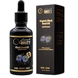 SCHWARZKÜMMELÖL BIO I 100% Rein, Natürlich & Kaltgepresst I Reichhaltiges ÖL für HAUT, HAARE, GESICHT, NÄGEL I Glasflasche + Pipette + Roll on Teil I gegen Unreinheiten u. entzündungen I 50ml