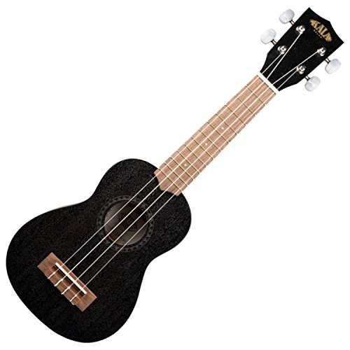 Kala KA-15 - Ukelele de caoba satinado, Negro, Soprano