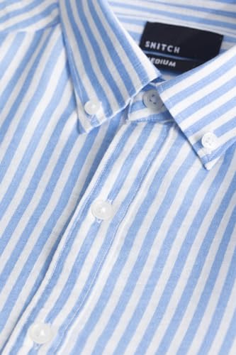 Image of SNITCH Stripehaven Blue Stripe Shirt