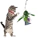 KatFly Cat Toy Teaser Wand Refill - Green Fish