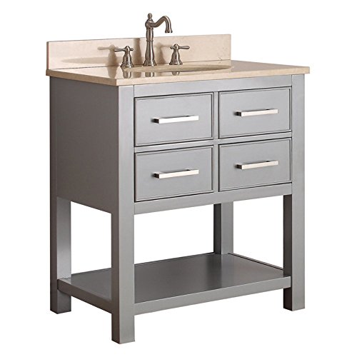 Avanity Brooks 30 In. Vanity In Chilled Gray Finish #TOP17