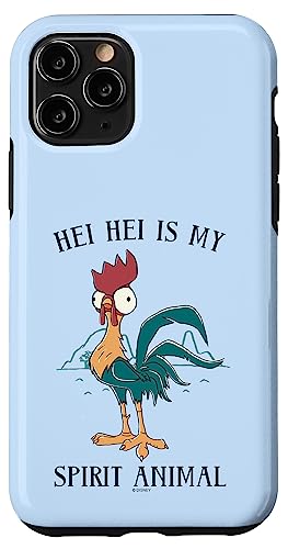 Coque iPhone 11 Pro Disney Moana Hei Hei en silicone rigide de protection