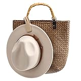 Hat Clip for Traveling Handbag Backpack Strong Magnetic Hat Holder Racker (Beige)