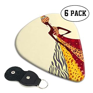 Lot de 6 médiators traditionnels africains pour guitare acoustique, guitare électrique, basse, ukulélé – fins, moyens et… - Les Beatles, Paul McCartney, John Lennon, RIngo Starr, George Harrison Lot de 6 médiators traditionnels africains pour guitare acoustique, guitare électrique, basse, ukulélé - fins, moyens et… – Image 2