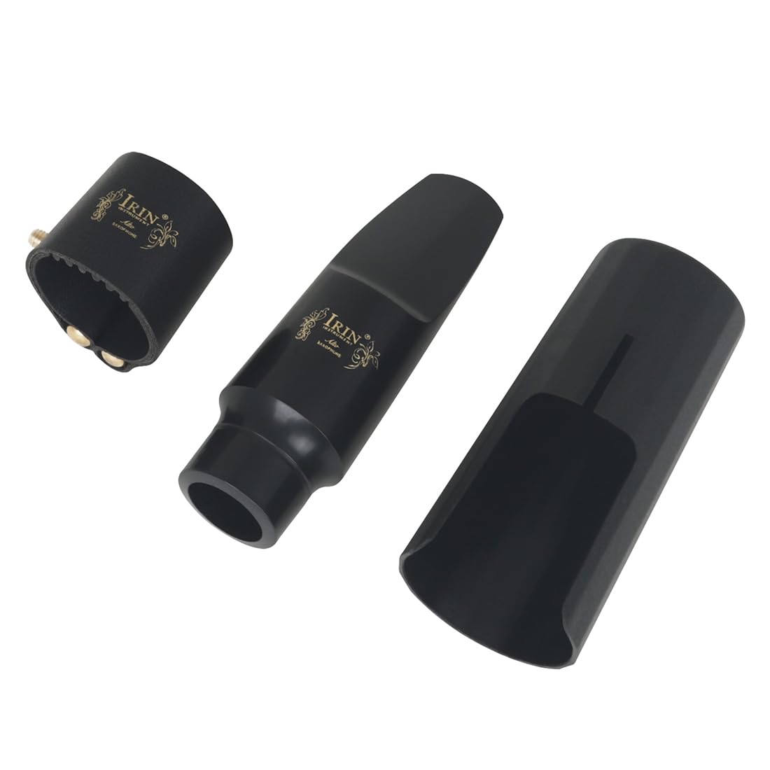 OriGlam Alto Saxophone Mouthpiece Kit, 3pcs Sax Mouthpiece Kit with Cap Cover and Leather Ligature for Saxophone Mouthpiece - Image 4