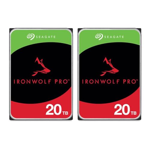 Image of Seagate IronWolf Pro SATA III 3.5 inch Internal NAS Hard Drive, 7200 RPM - 20TB, 2-Pack