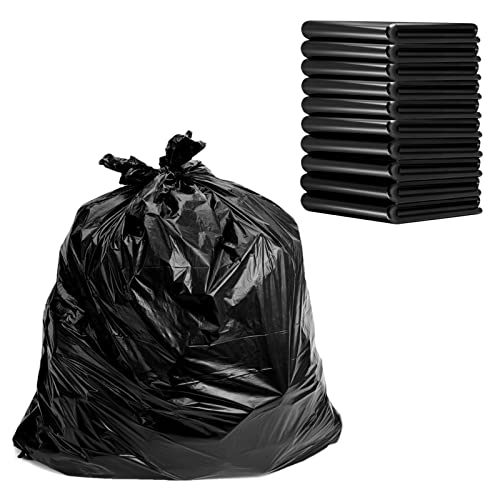Image of Garbage Bags 13 Gallon Trash Bags 100 Count [Extra Thick][Leak Proof] Tall Kitchen Rubbish Bags Trash Can Liners for Kitchen, Home, Office, School, Hotel, Courtyard, Parties-Black